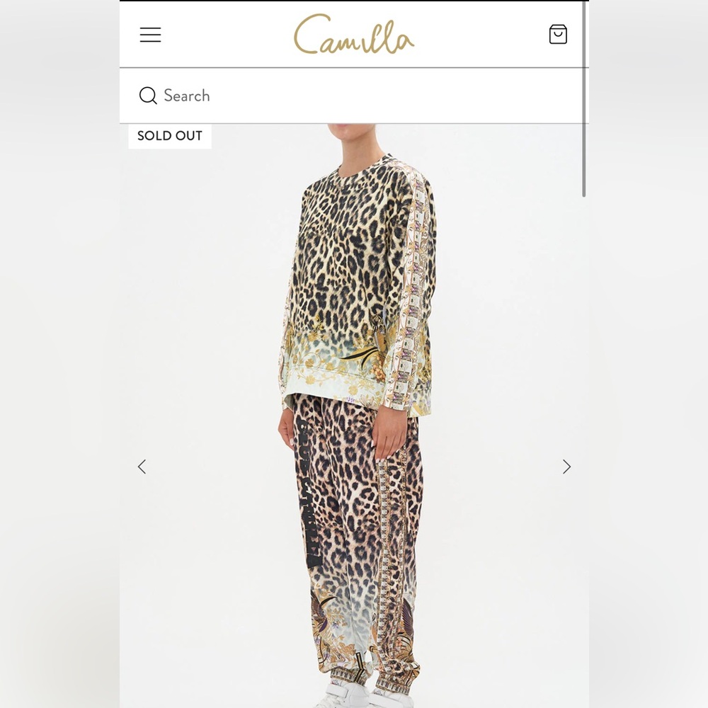 Camilla Animal Print Ensemble with Gold Accents